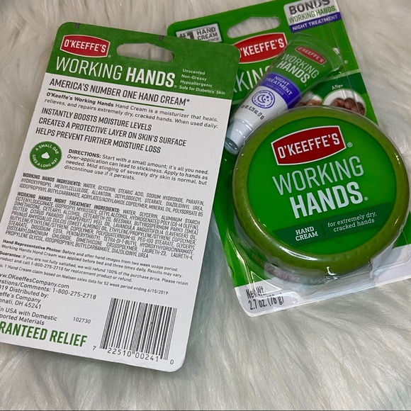 2 O’Keeffe’s Working Hands hand & night cream - Picture 2 of 3